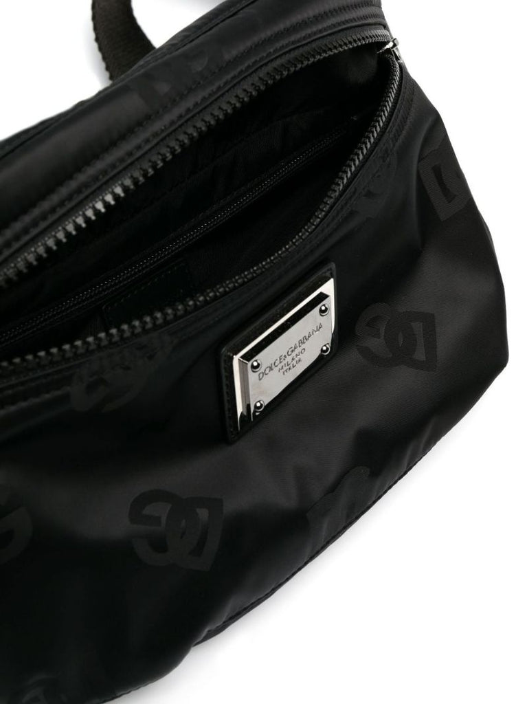 Black Logo Belt Bag