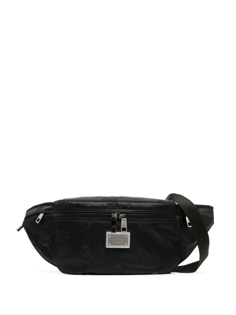 Black Logo Belt Bag
