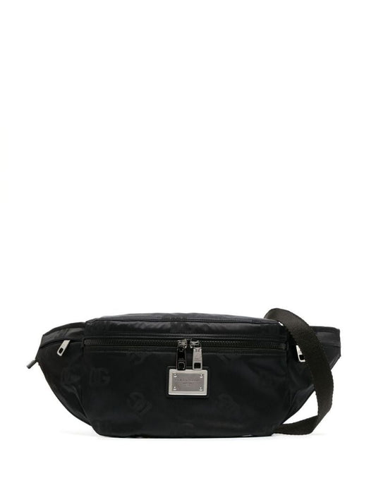 Black Logo Belt Bag