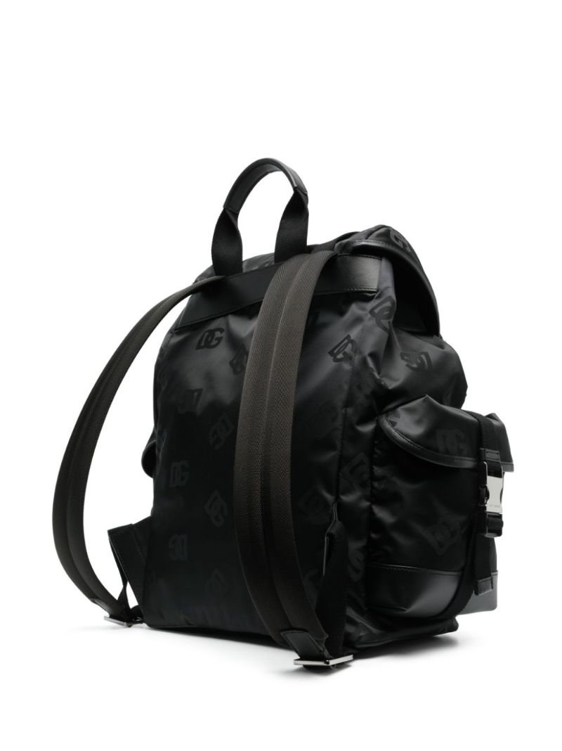Black Logo Plaque Backpack