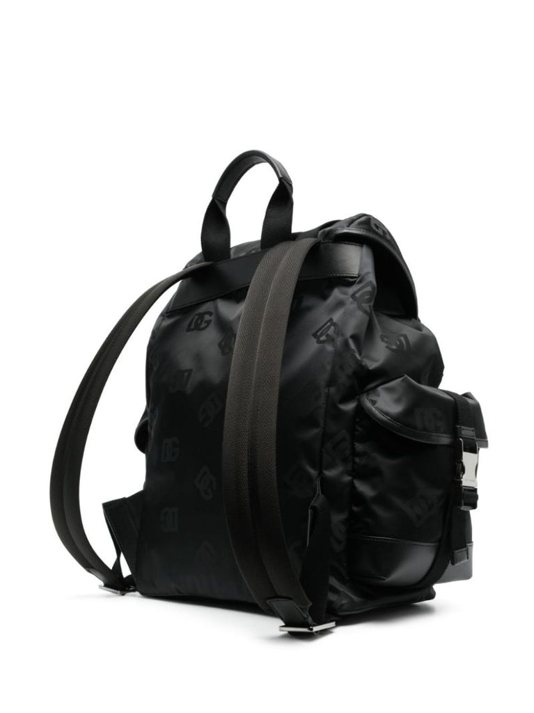 Black Logo Plaque Backpack
