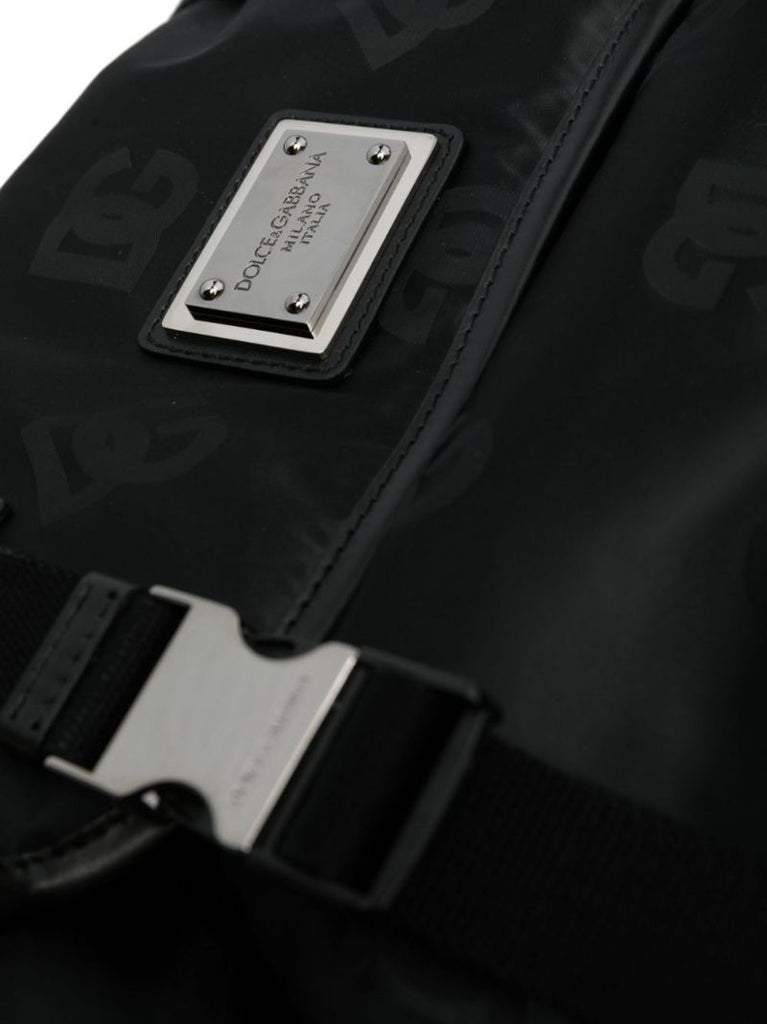 Black Logo Plaque Backpack