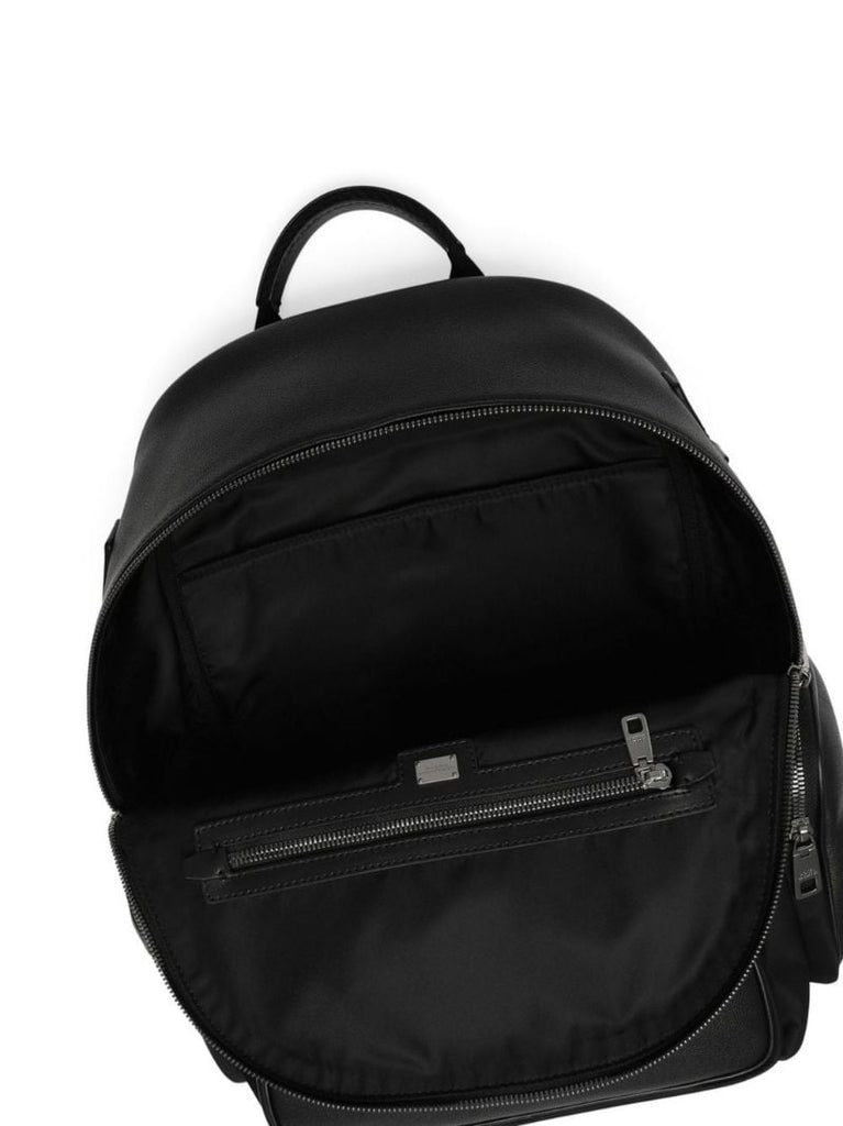 Black Logo Plaque Backpack