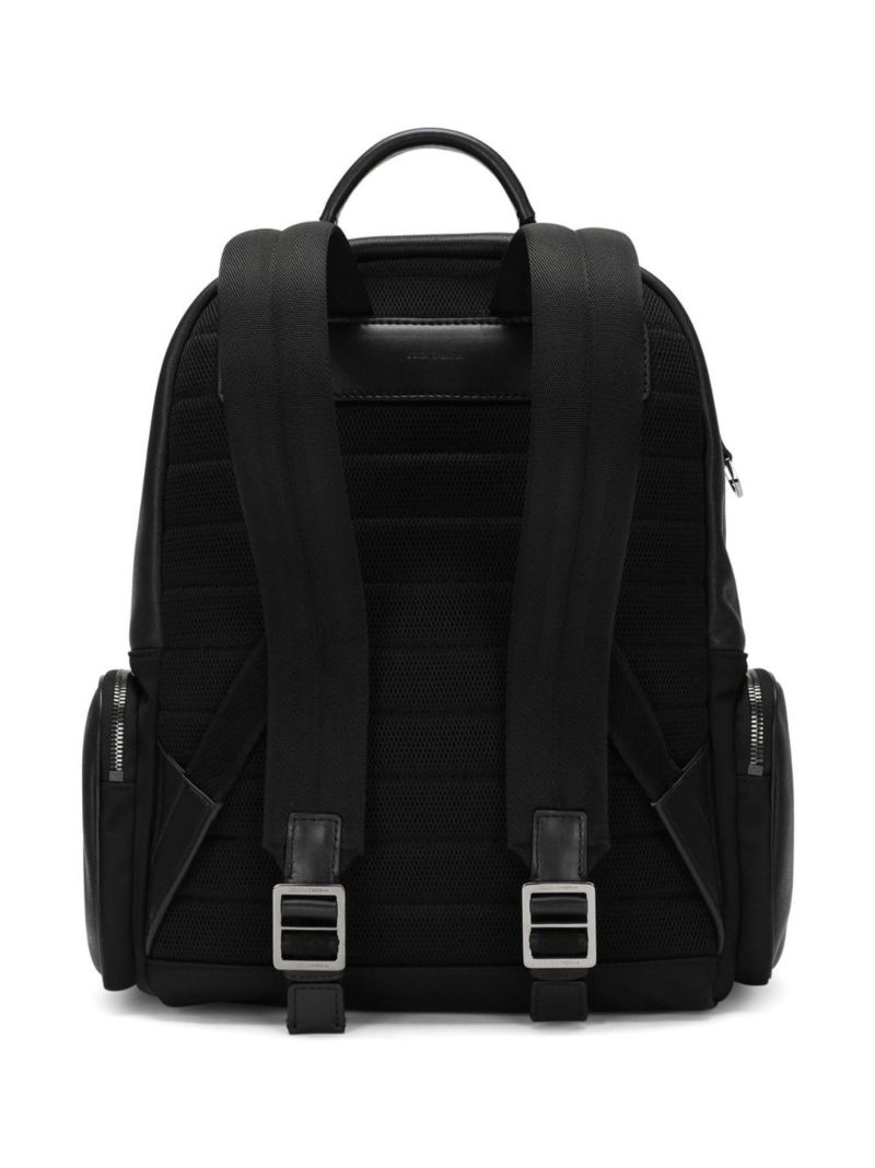 Black Logo Plaque Backpack