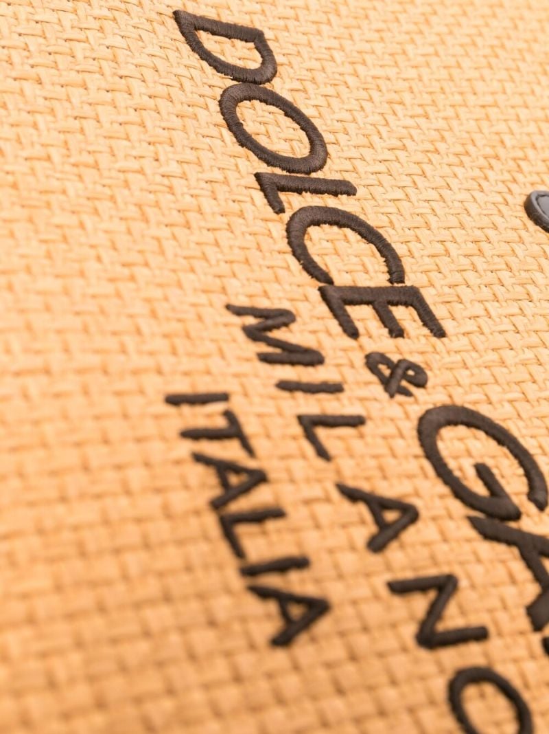 Brown Logo-embroidered Tote Bag