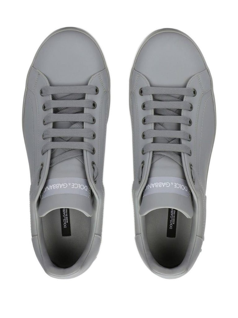 Grey Portofino Leather Sneakers
