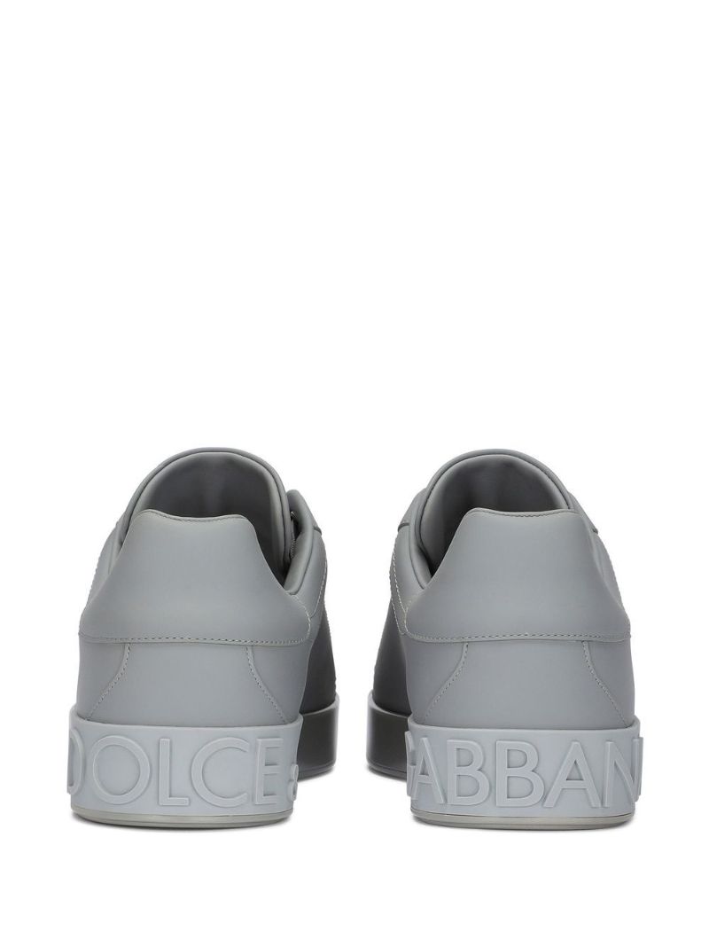 Grey Portofino Leather Sneakers