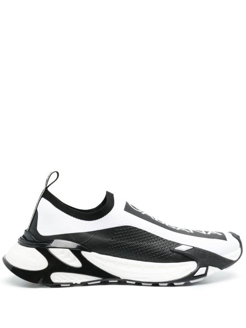 White Fast Slip-on Sneakers