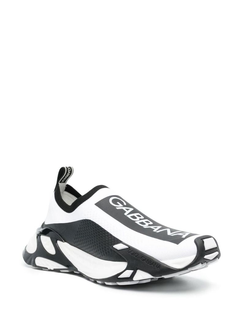 White Fast Slip-on Sneakers