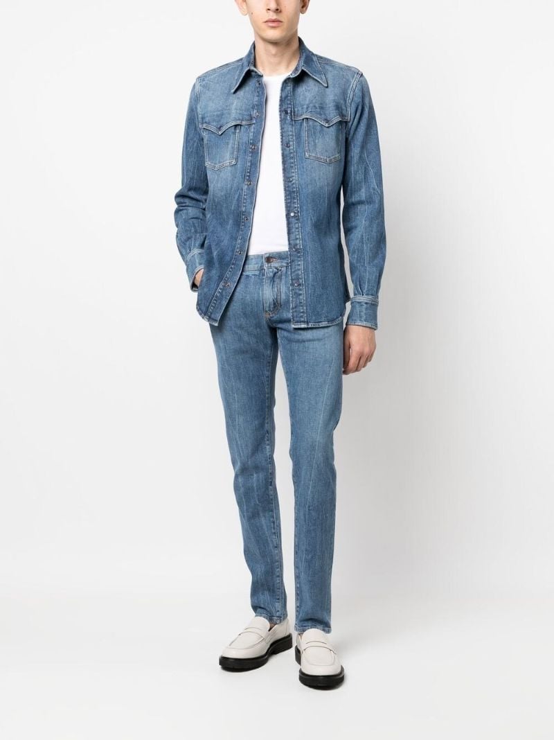 Blue Long Sleeve Denim Shirt