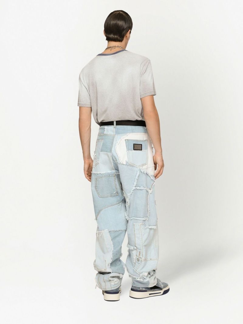 Grey Logo Print Cotton T-shirt