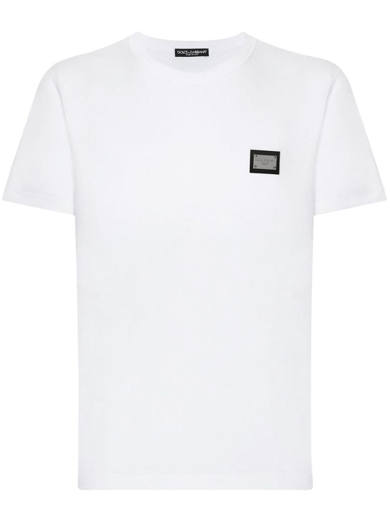 White Logo Plaque T-shirt
