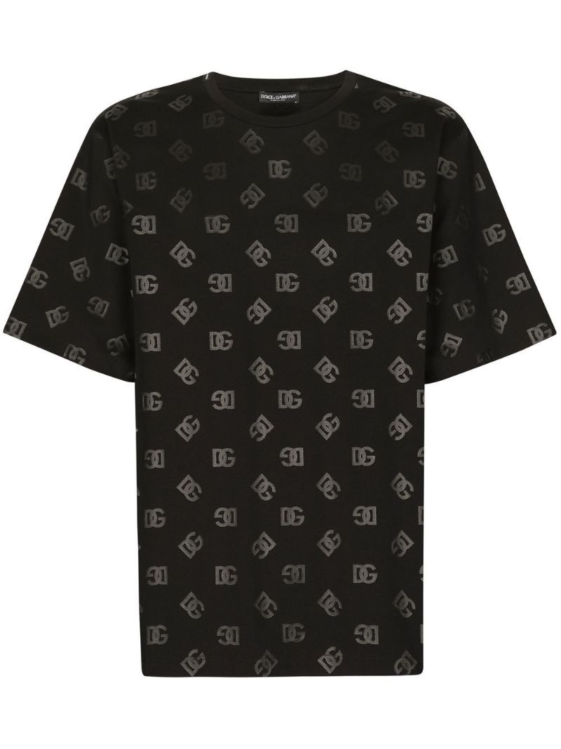 Black Logo Print T-shirt