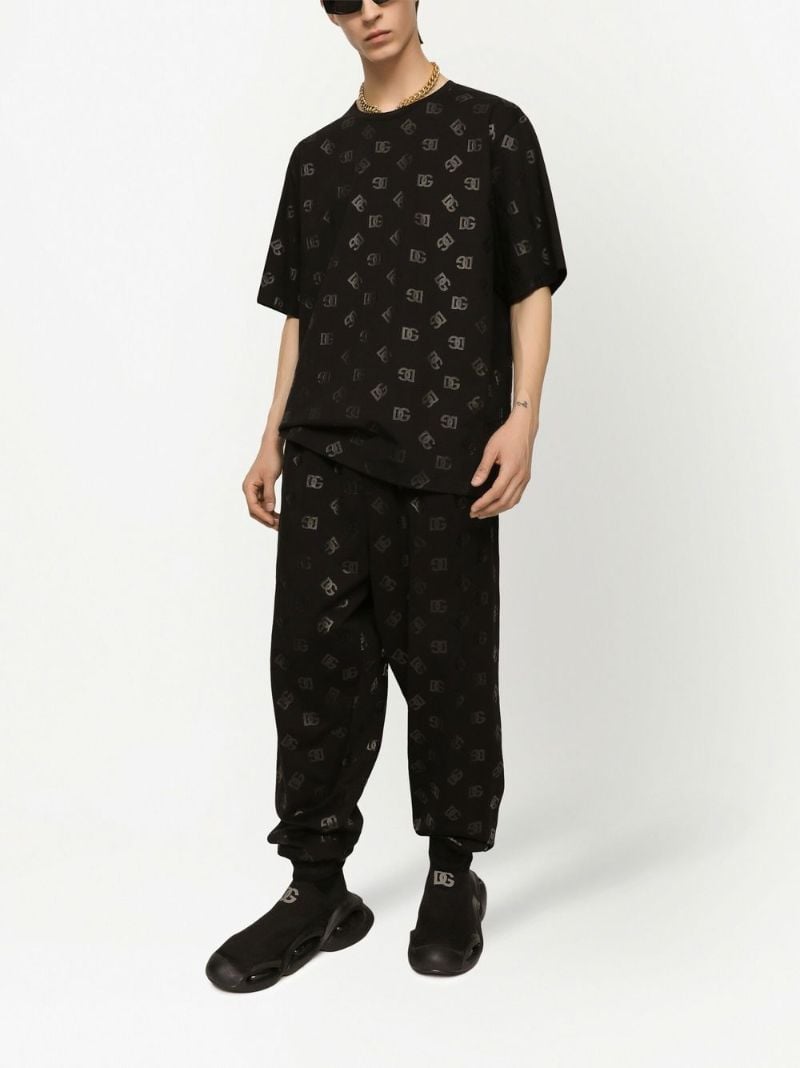 Black Logo Print T-shirt