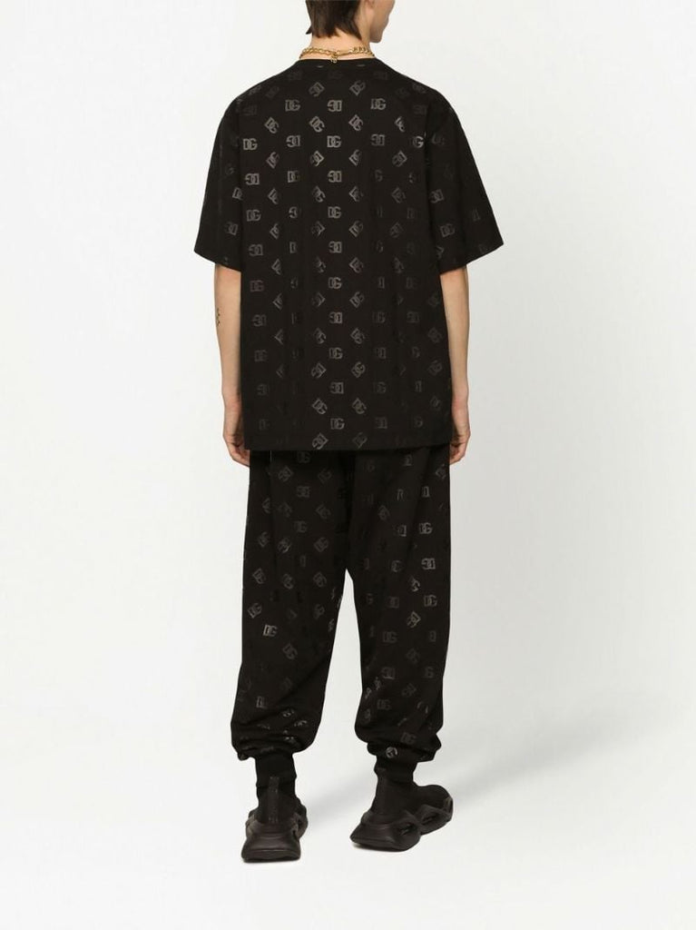 Black Logo Print T-shirt