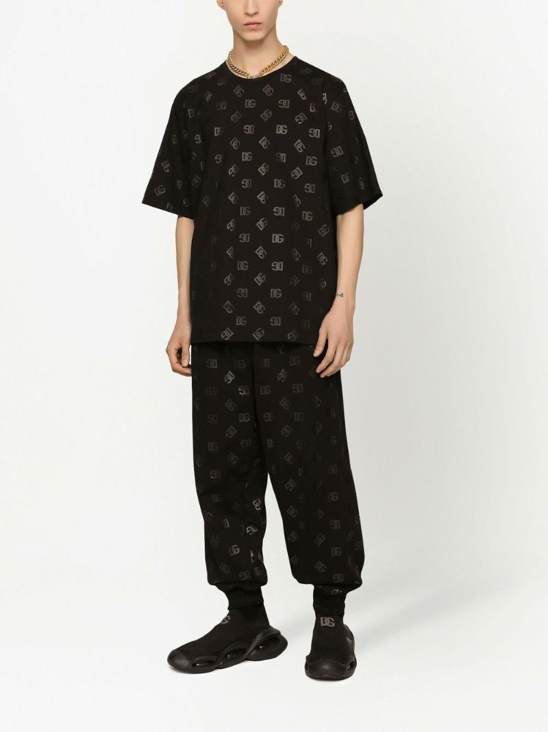 Black Logo Print T-shirt