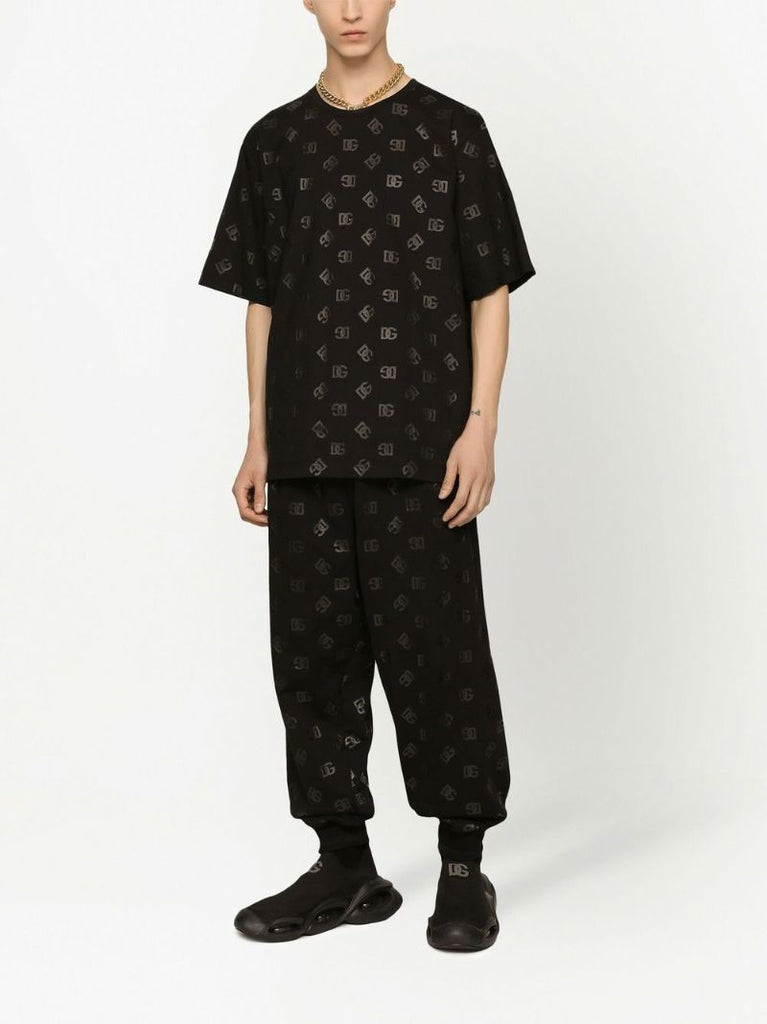 Black Logo Print T-shirt