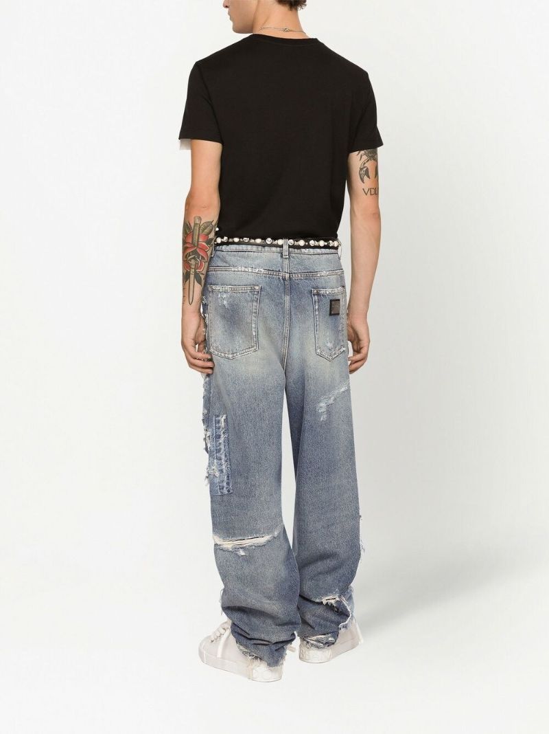 Black Logo Print Cotton T-shirt
