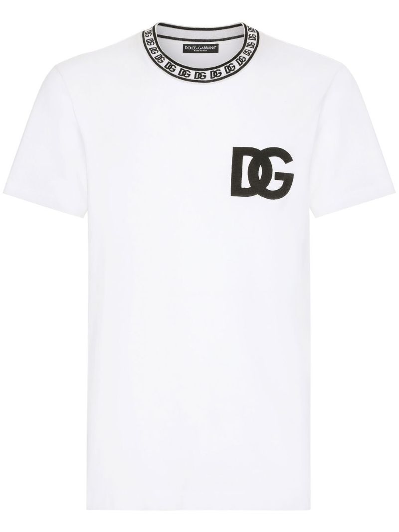 White Dg Print T-shirt
