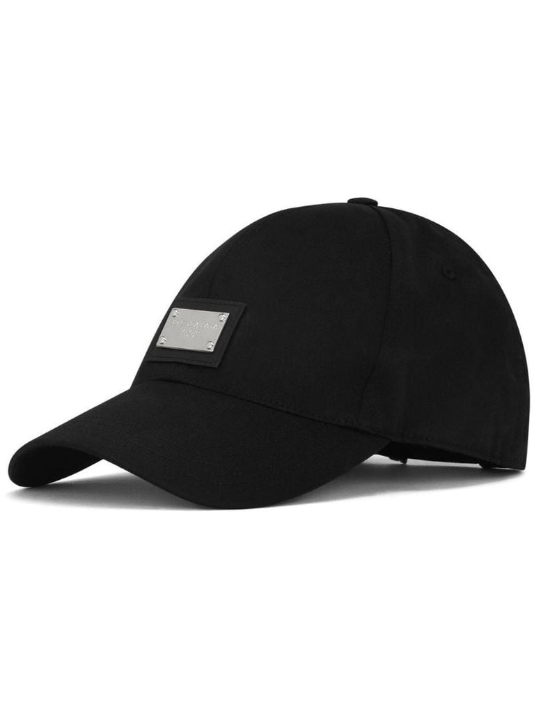 Black Logo Plaque Baseball Cap