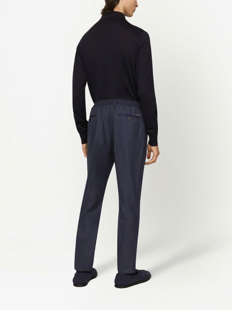 Black Silk Polo Sweater