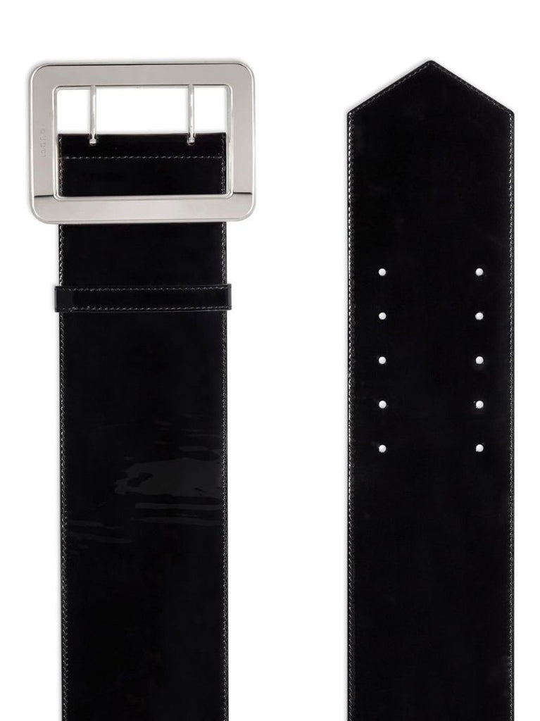 Black Patent Leather Belt