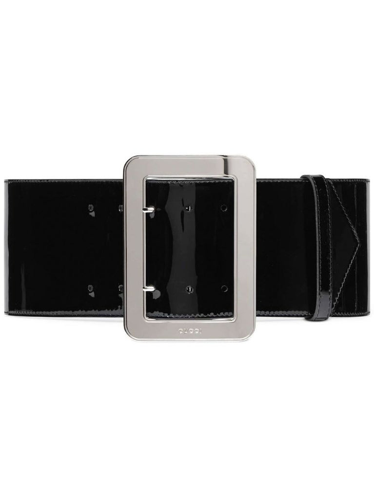 Black Patent Leather Belt
