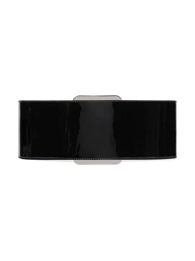 Black Patent Leather Belt