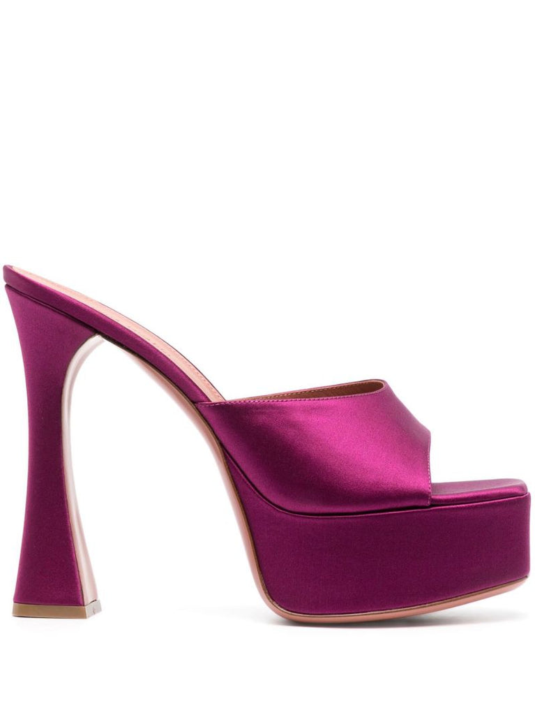 Pink Dalida 140 Platform Mules
