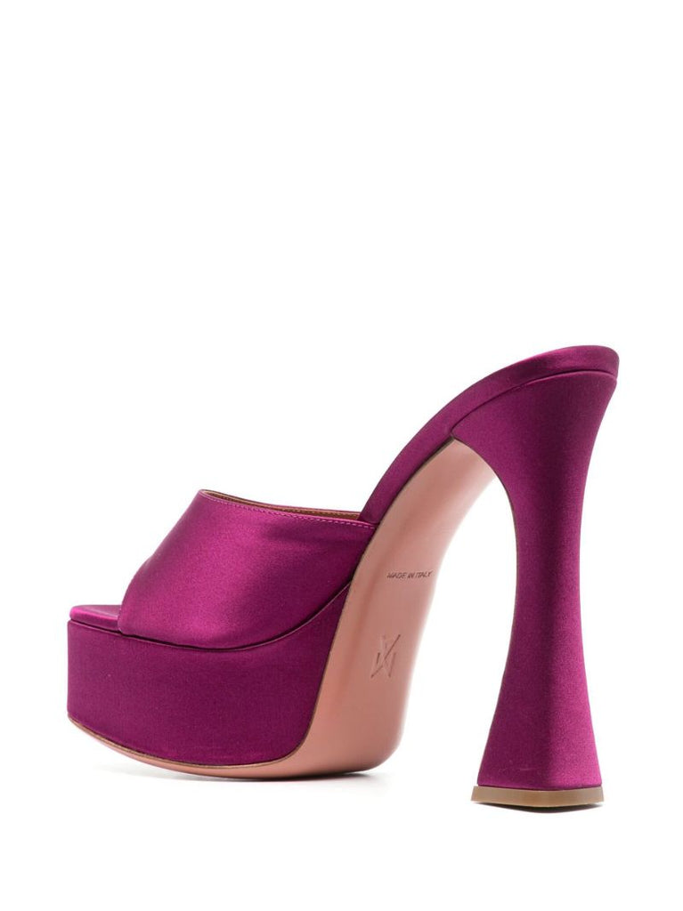 Pink Dalida 140 Platform Mules