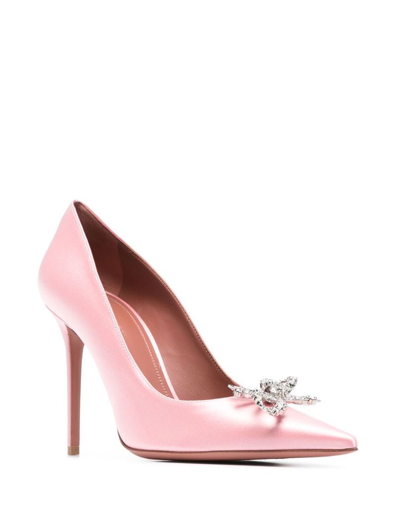 Pink Rosie 95 Crystal-embellished Pumps