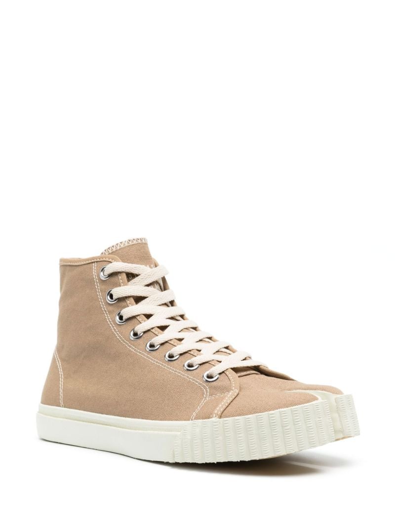 Brown Tabi High-top Sneakers