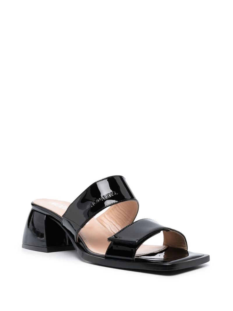Black 45 Patent Leather Sandals