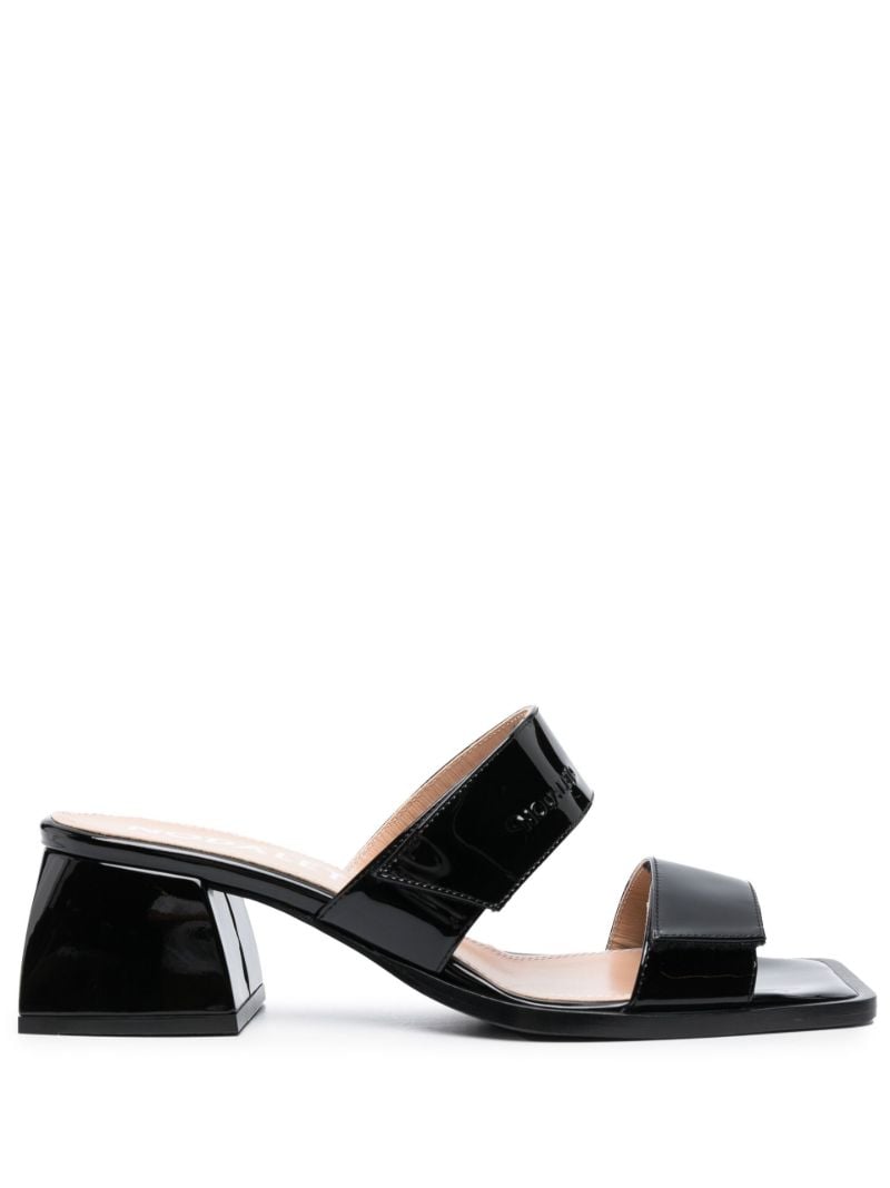 Black 45 Patent Leather Sandals