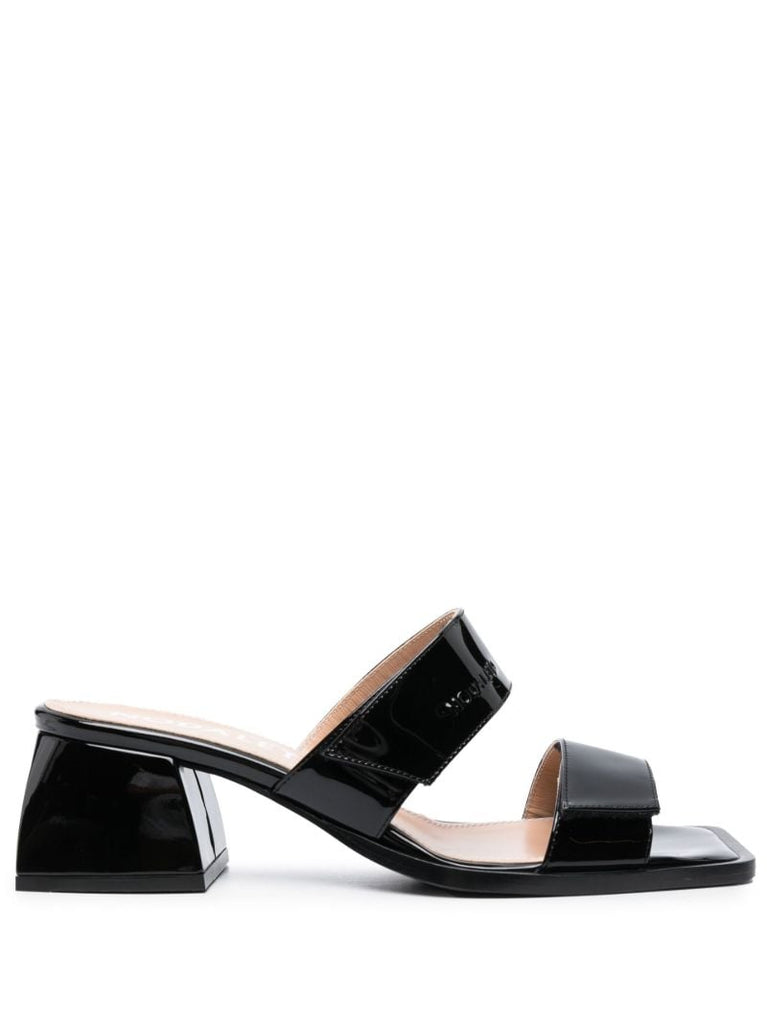 Black 45 Patent Leather Sandals