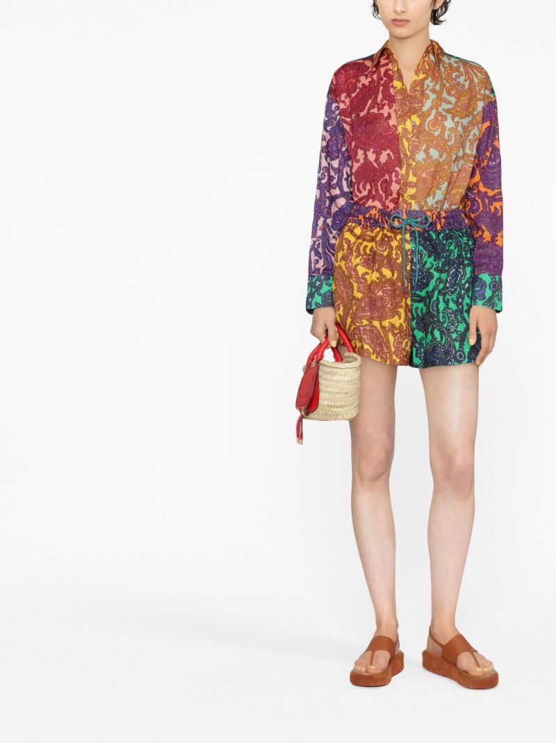 Multicolour Tiggy Patchwork Cotton Shirt