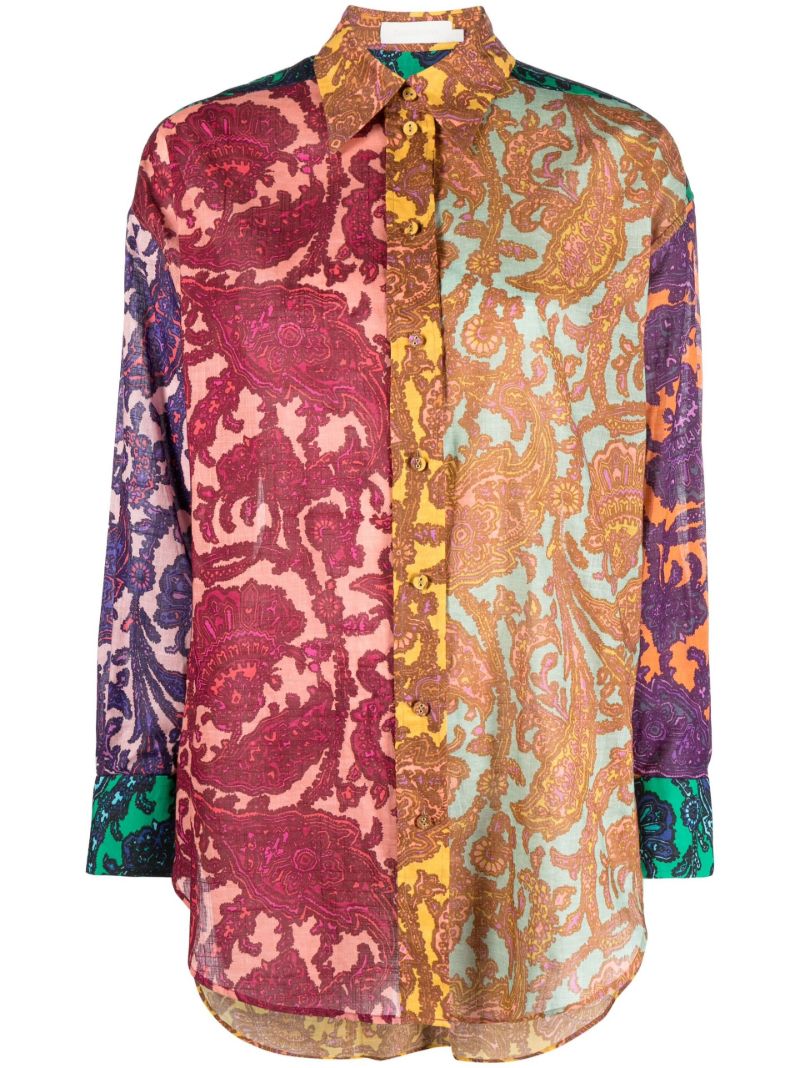 Multicolour Tiggy Patchwork Cotton Shirt