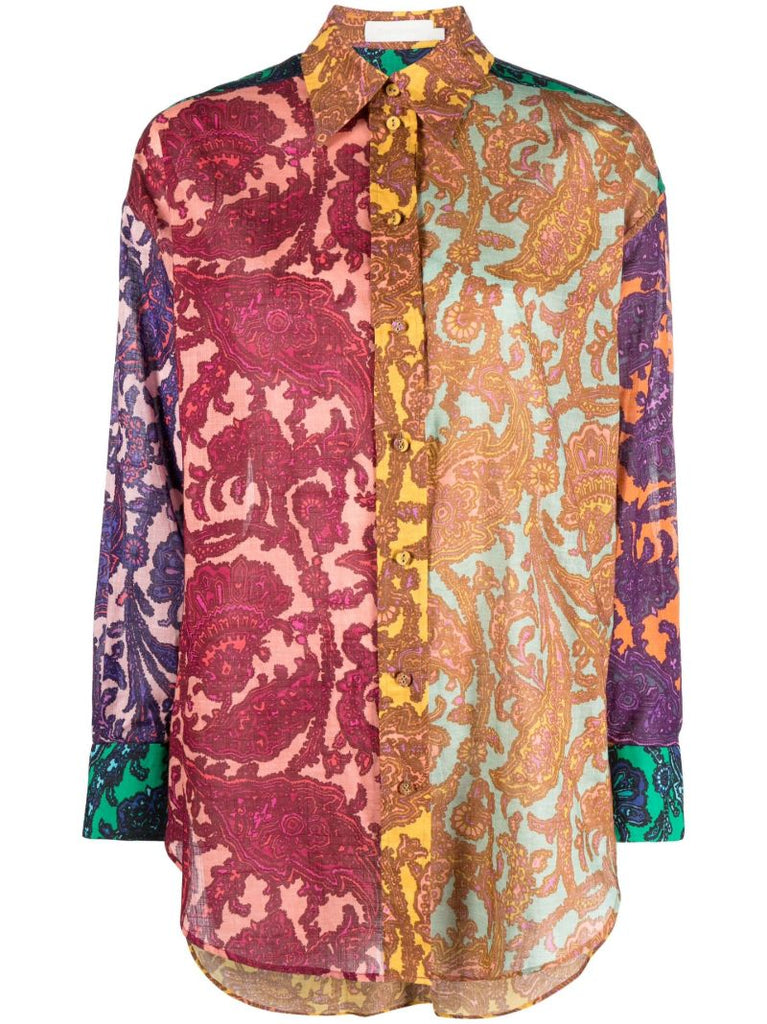 Multicolour Tiggy Patchwork Cotton Shirt