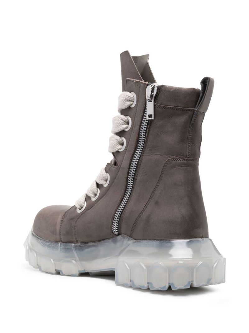 Brown Bozo Lace-up Leather Boots