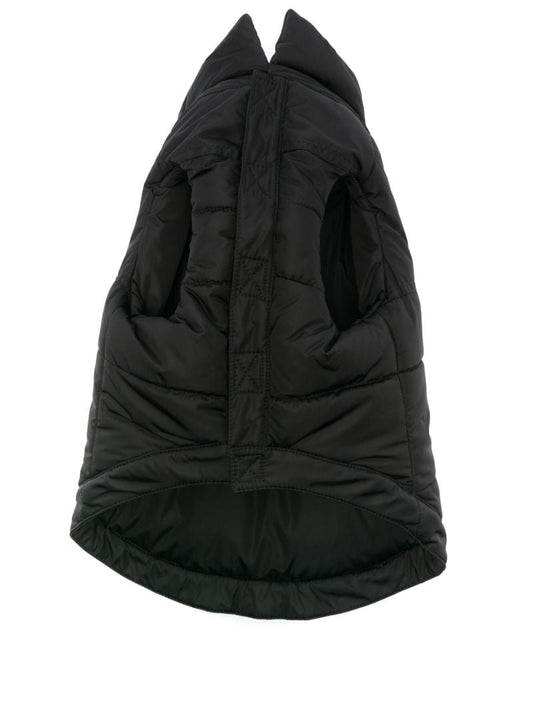 Black Logo Puffer Dog Coat