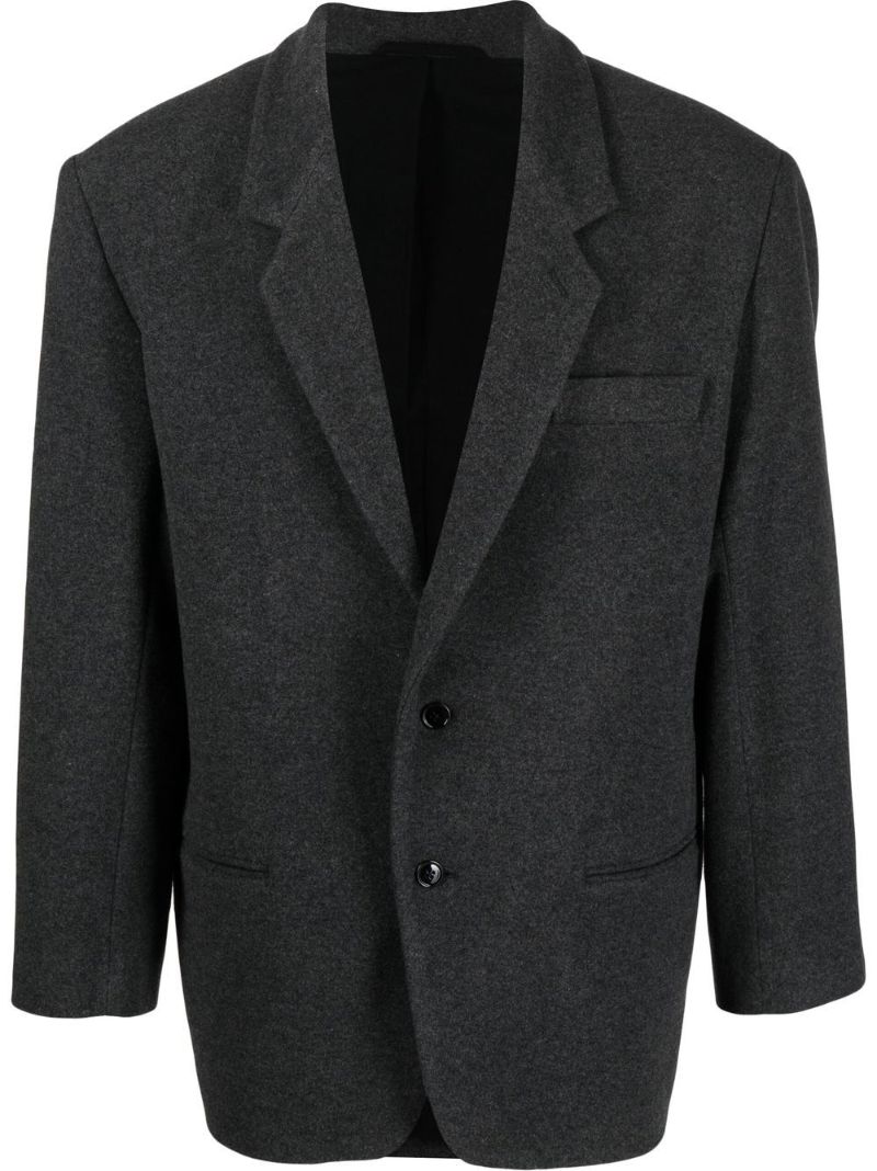Grey Single-breasted Blazer
