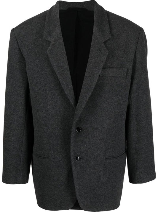 Grey Single-breasted Blazer