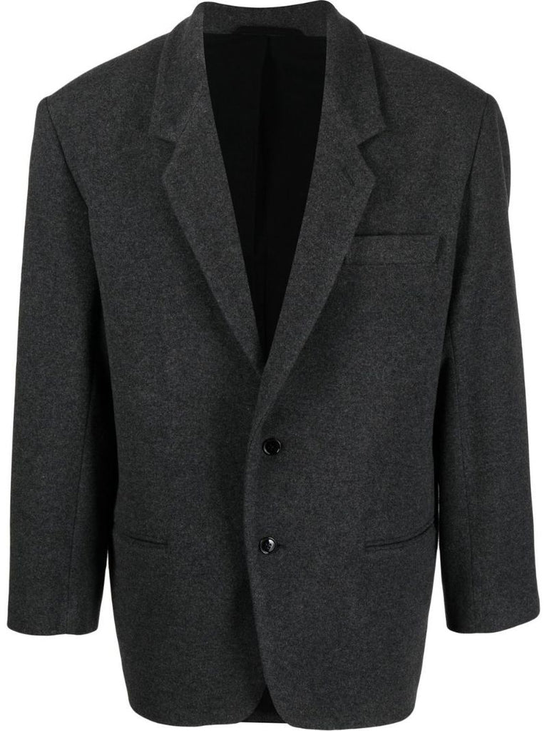Grey Single-breasted Blazer