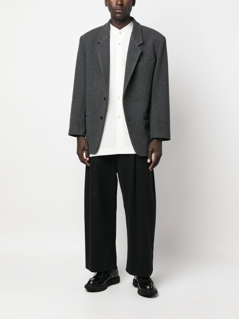 Grey Single-breasted Blazer