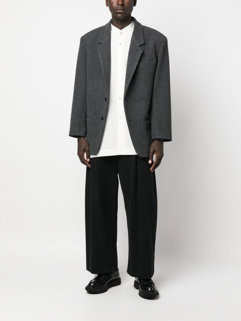 Grey Single-breasted Blazer