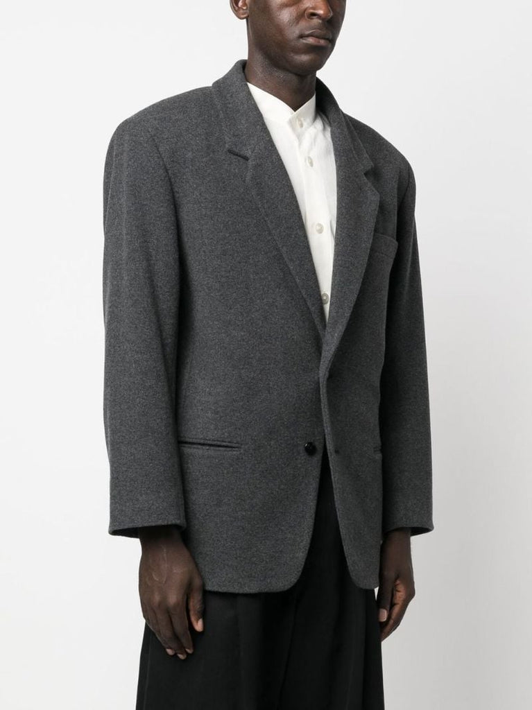 Grey Single-breasted Blazer