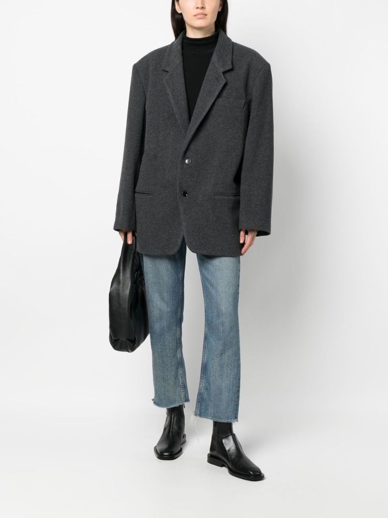 Grey Single-breasted Blazer