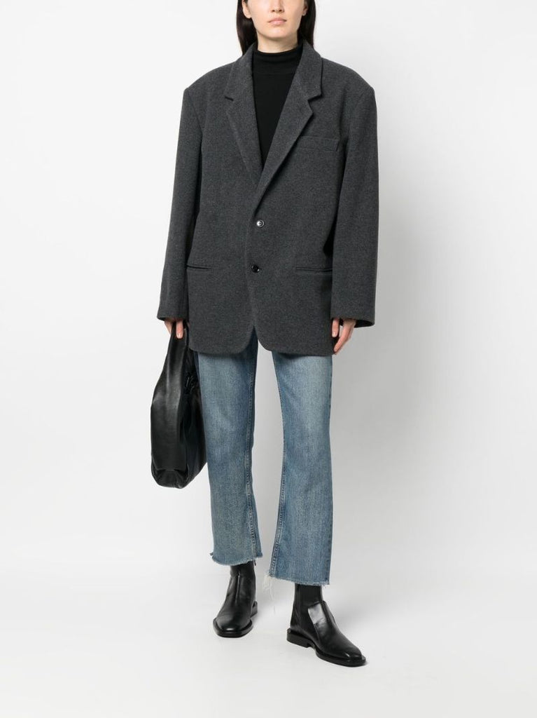Grey Single-breasted Blazer