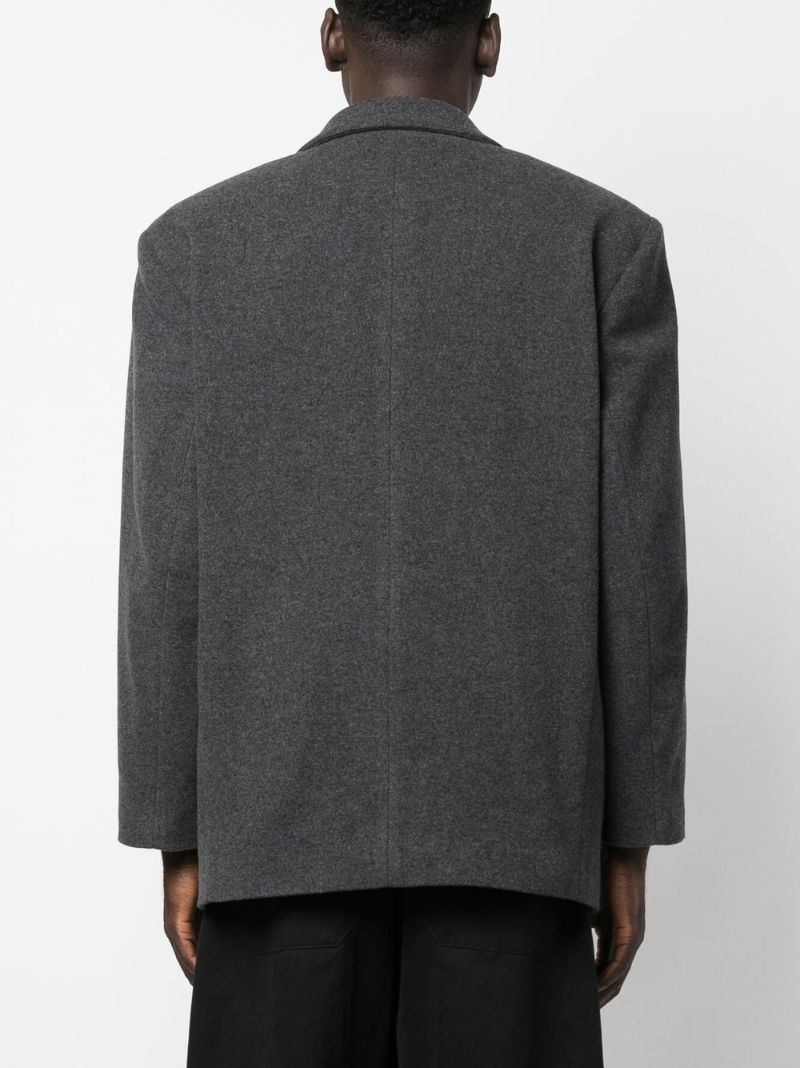 Grey Single-breasted Blazer