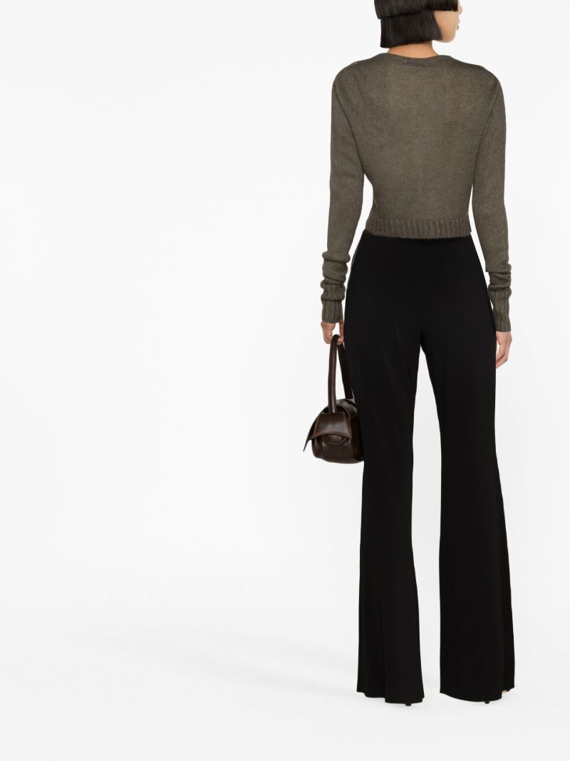 Grey Cropped Cardigan